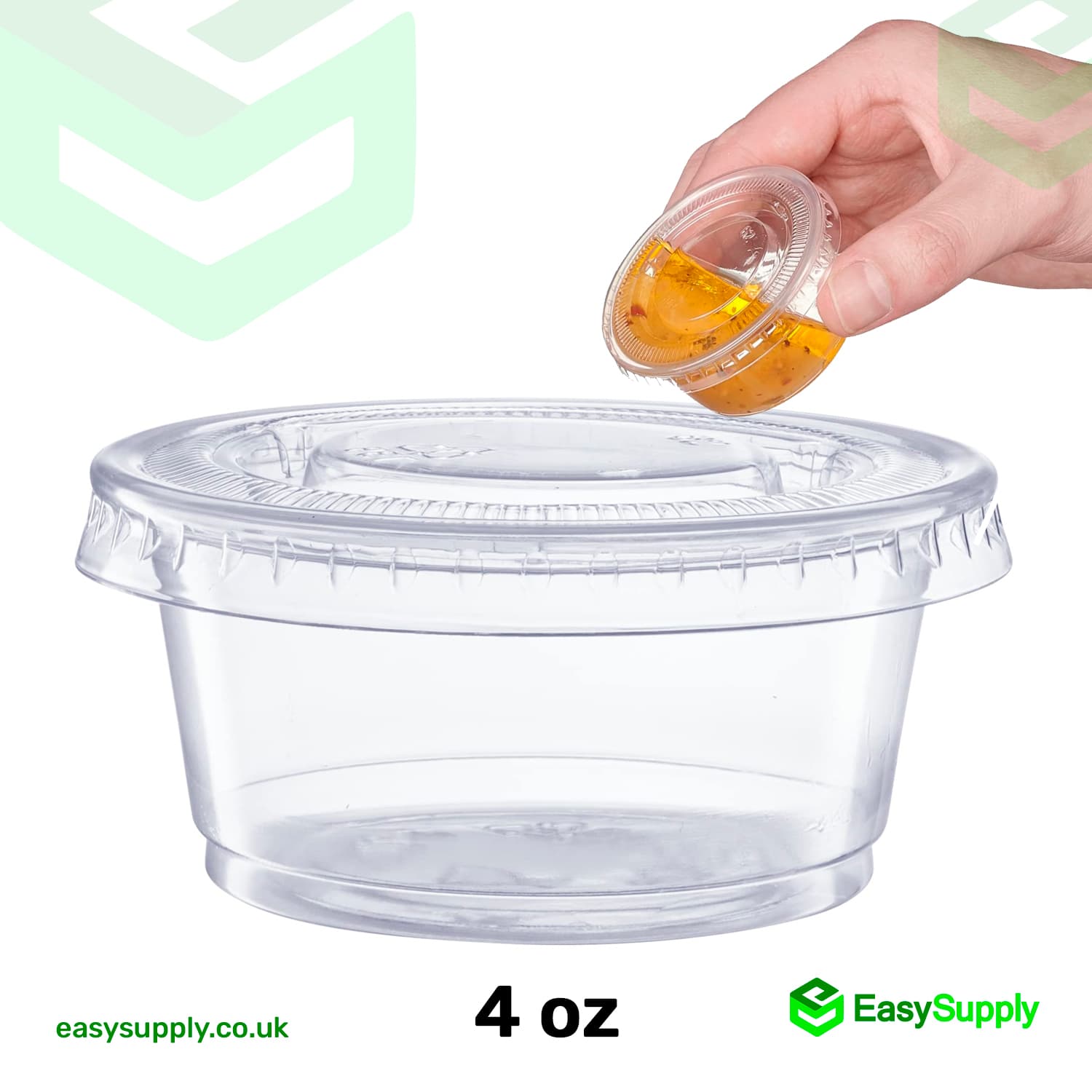 4 Oz Sauce Cups with Separate Lids HD 800pcs