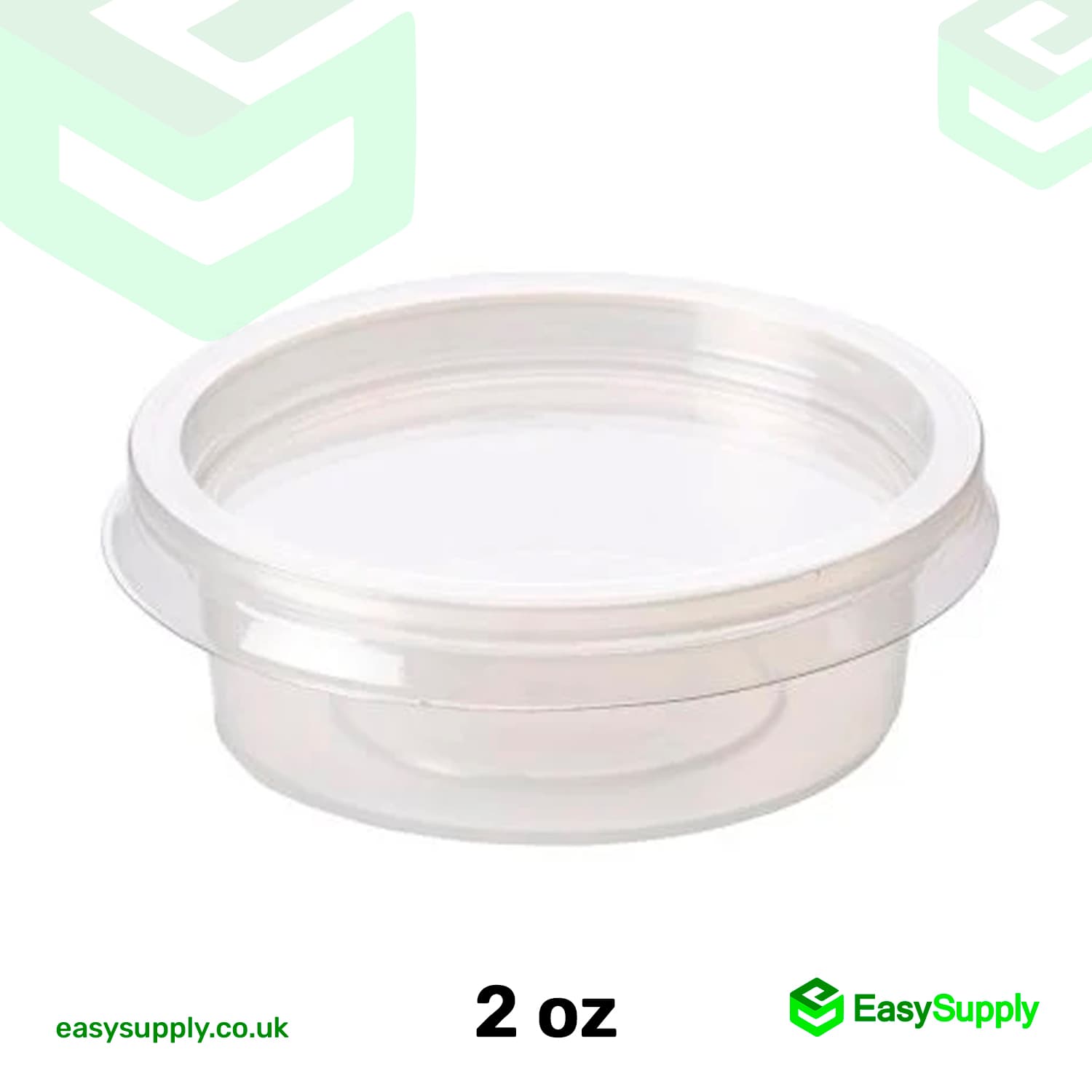 2 Oz Heavy Duty Clear  Separate Sauce Pots & Lids 800pcs