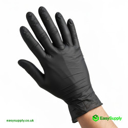 Black Nitrile Gloves Powder Free Large