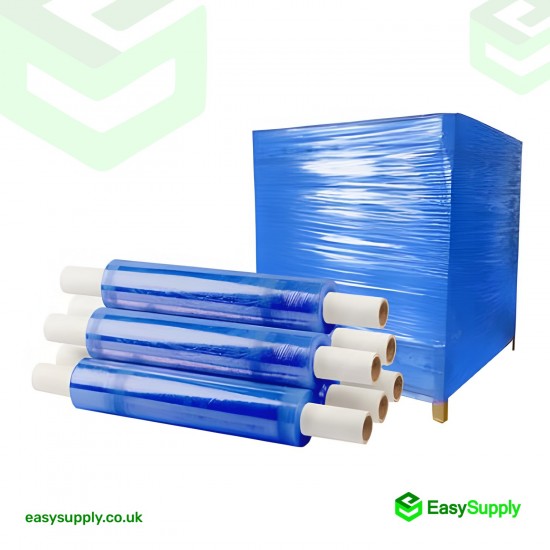 Pallet Wrap Blue Tint Very Tacky 17 Micron 400 mm Extended Core 6 Roll