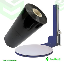 Black Machine Pallet Wrap 500 mm 250 % Stretch Contain Minimum 16 kg Roll