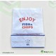 ENJOY Greaseproof Lined SOS 3 Bag 250 x 80 x 230 mm 250 Pcs Greaseproof Paper