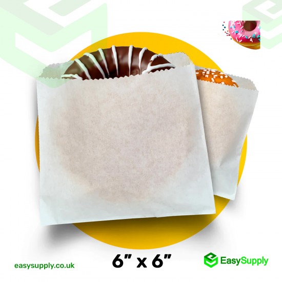 6" x 6" Greaseproof Paper Bags