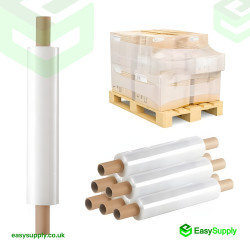 Pwt 20700 Very Tacky Pallet Wrap Clear 20 Micron 400mm Extended Core 6 Roll