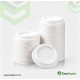 8 oz White Ripple Cup Lids 500 Pcs Cups