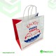 Fish&chips Twisted Handles White Paper Bags Jumbo Size 320 x 210 x 320 mm Foil Bags