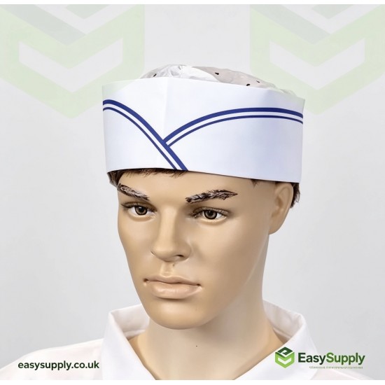 Chef Hat 10 x 100 Pcs Blue Line Cleaning Products