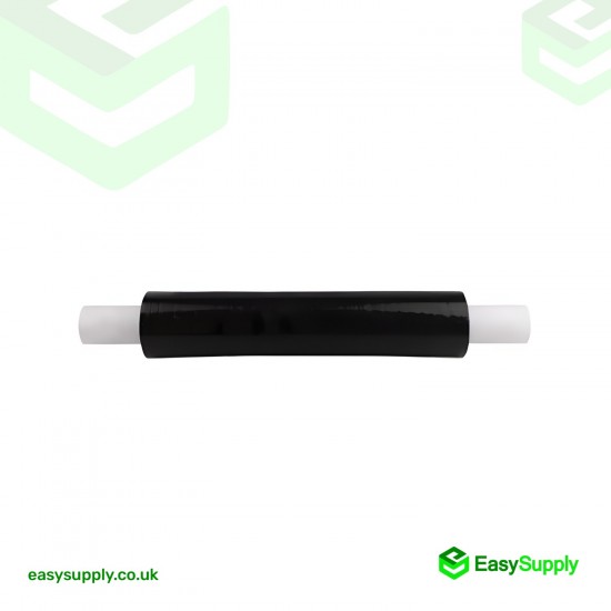 Pallet Wrap Black Opaque Very Tacky 32 Micron 400 mm Extended Core 6 Roll