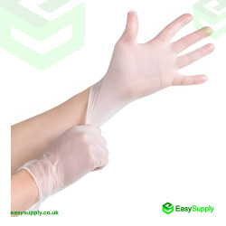 X-large Clear Vinyl Powder Free Gloves