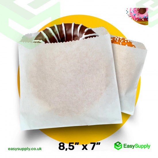 8,5" x 7" Greaseproof Paper Bags