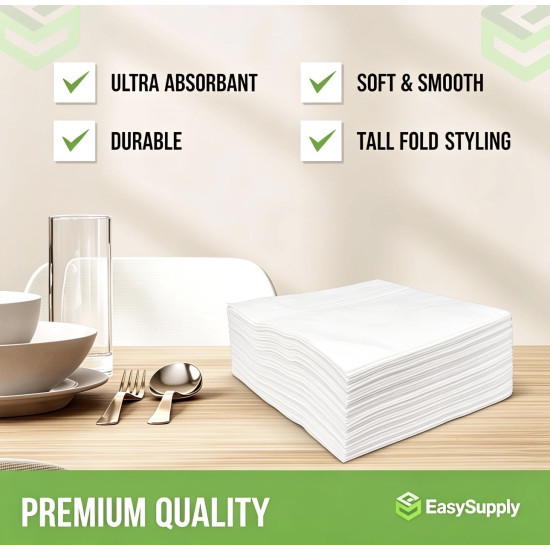 1 Ply Serviette 1 4 Fold 28 x 28 cm 10 x 400 Pcs Approx Cleaning Products