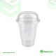 10 oz 295 ml 95 mm Smoothie Clear Cup & Dome Cross Hole Lid All In One Box 250 Pcs Cups & 250 Pcs Lids