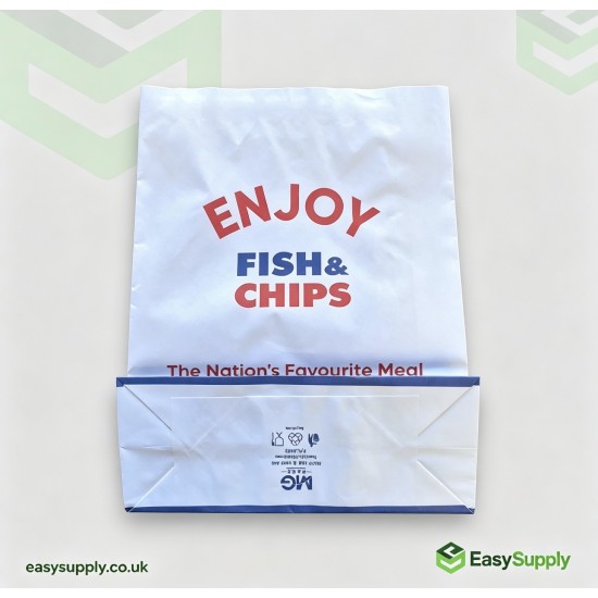 ENJOY Greaseproof Lined SOS 2 Bag 180 x 70 x 230 mm 250 Pcs Greaseproof Paper