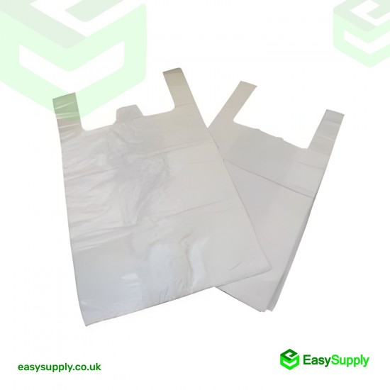 White Vest Carriers Bags 8 x 13 x 18 Carrier Bags