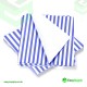 Blue Stripe Printed Grease Proof Sheets Size: 10 x 12,5 Pizza Boxes