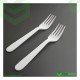 PP White Fork Heavy Duty - Reusable 180 mm Cutlery