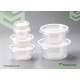 2 oz 50 ml 71 mm MG Clear Pots & Separate Lids 1000 Pcs Sauce Pots