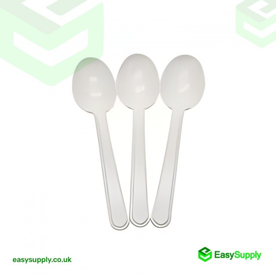 PP White Spoon Heavy Duty - Reusable 180 mm Cutlery