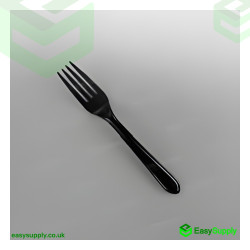 Black Reusable Heavy Duty Forks 180 mm 