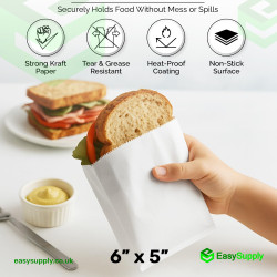 6" x 5" Greaseproof Paper Bags