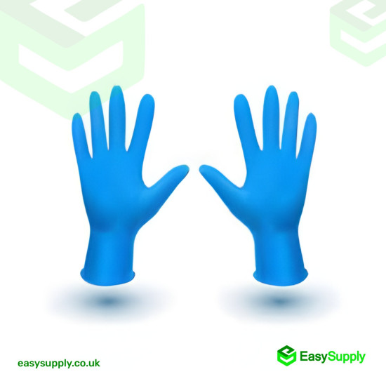 X-large Blue Nitrile Powder Free Gloves