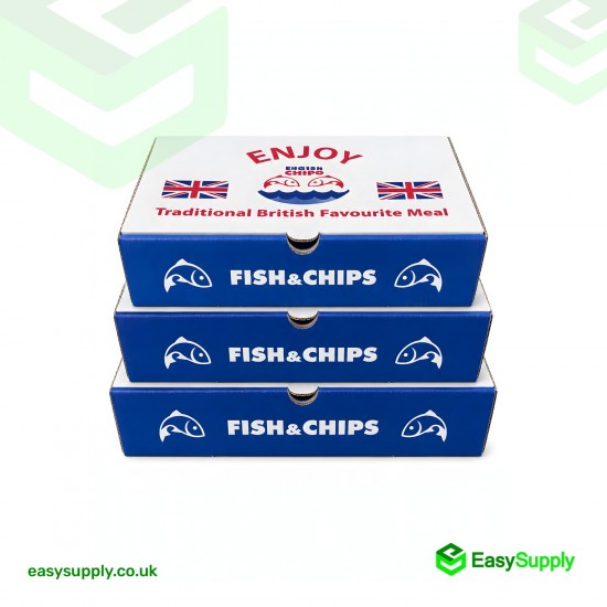 Medium Fish & Chips Box 10 272 x 155 x 52 Fish and Chips Boxes