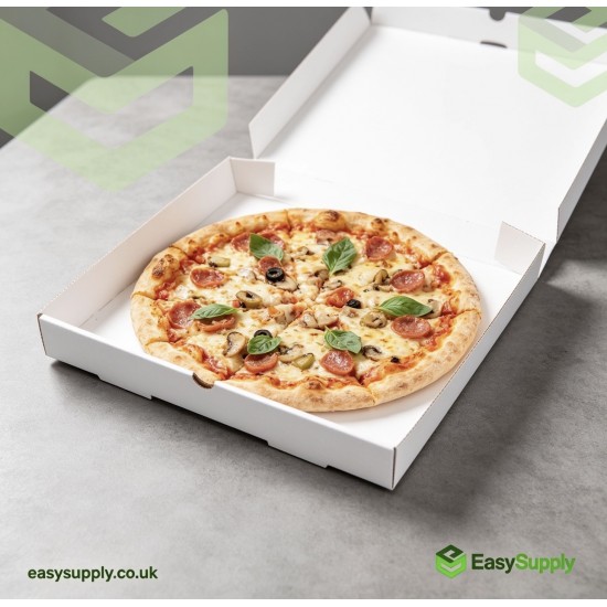 9 Plain White Premium Quality Pizza Boxes 90 Pcs