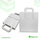 Medium White External Handle SOS Paper Bags Size: 220 x 100 x 245 mm 250 Pcs Foil Bags
