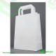 Medium White External Handle SOS Paper Bags Size: 220 x 100 x 245 mm 250 Pcs Foil Bags