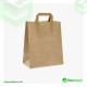 Medium Brown SOS Paper Bag External Flat Handles Size: 220 x 100 x 240 mm 250 Pcs Foil Bags