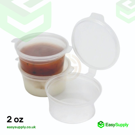 2 Oz Hinged Sauce Pots