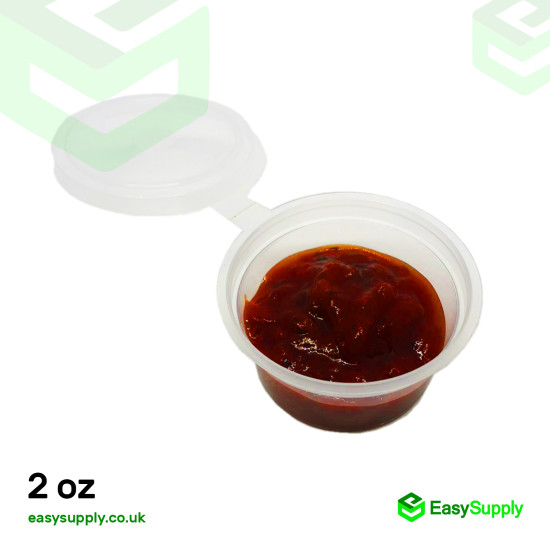 2 Oz Hinged Sauce Pots