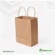 Large Twisted Handle Paper Bag Plain Brown 260 x 140 x 300 100 Pcs Aprox Foil Bags