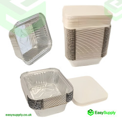 No.1 Heavy Poly Coated Foil Containers Lids