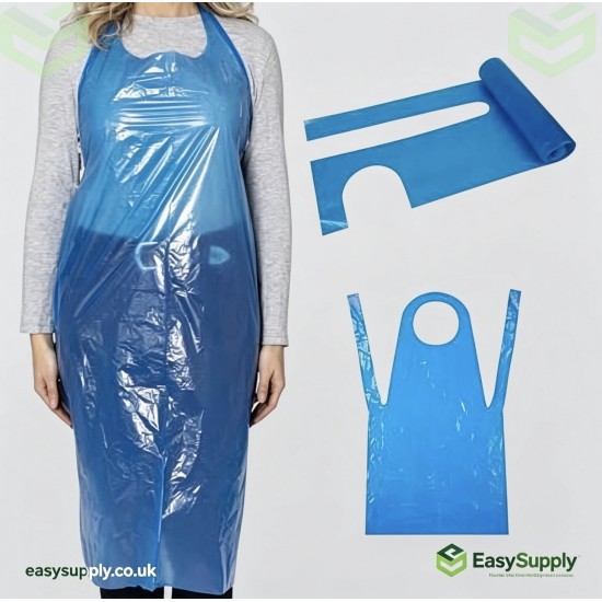 Disposable Aprons Blue Packed 10 x 100 1000 Pcs Cleaning Products