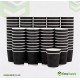 8 oz Ripple Cups Black 500 Pcs