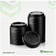 16 oz 12 Black Ripple Cup Lids 500 Pcs Cups