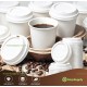 16 oz 12 White Ripple Cup Lids 500 Pcs Cups