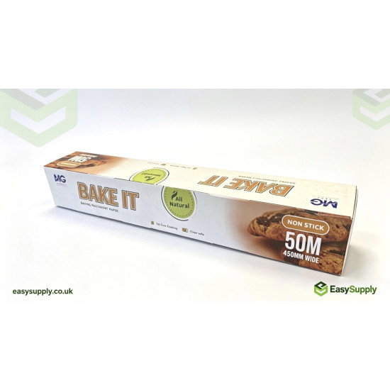 45 cm x 50 mt Baking Parchment Paper Roll 6 Rolls