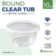 10 Oz Microwaveable Round Containers with Lids