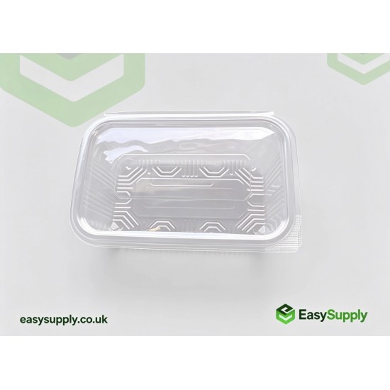 1000 cc Clear Hinged Plastic Containers HD