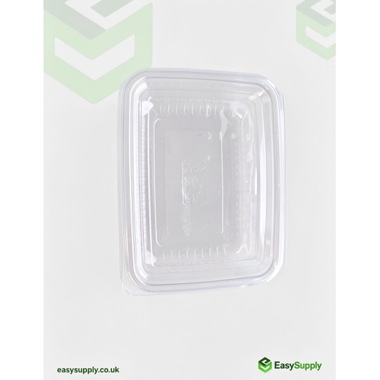 1250 cc Clear Hinged Plastic Containers HD