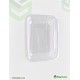 1250 cc Clear Hinged Plastic Containers HD
