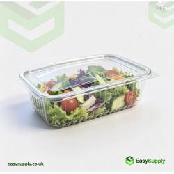 1500 cc Clear Hinged Plastic Containers HD