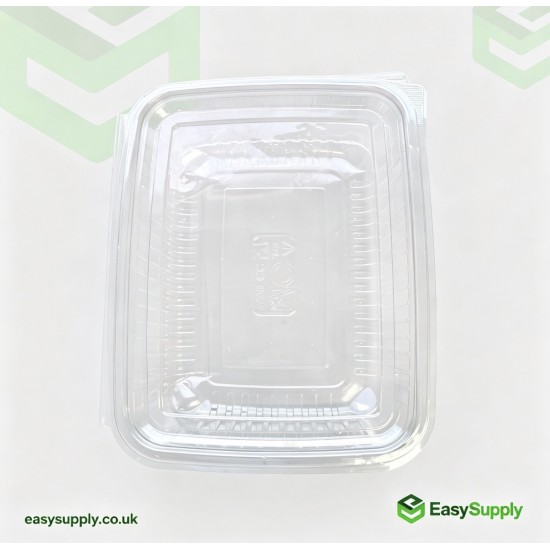 1500 cc Clear Hinged Plastic Containers HD