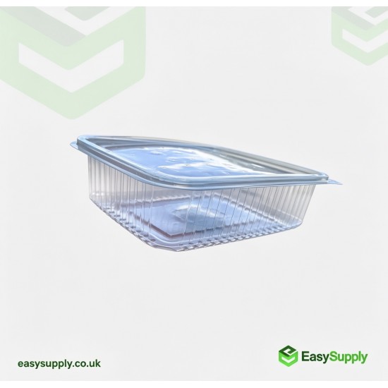 1500 cc Clear Hinged Plastic Containers HD