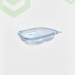 150 cc Clear Hinged Plastic Containers HD