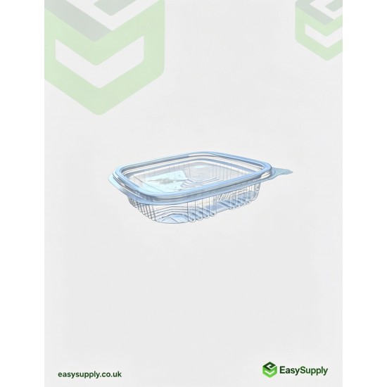 150 cc Clear Hinged Plastic Containers HD