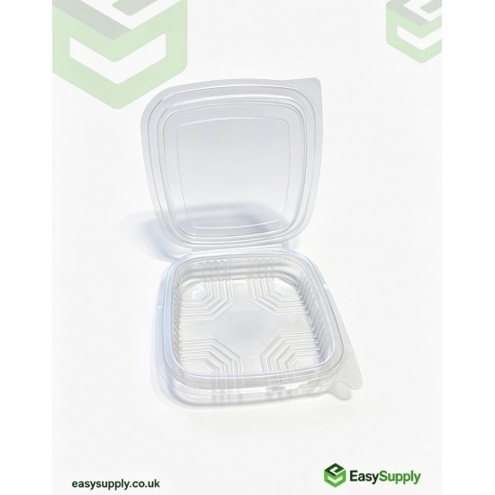 150 cc Clear Hinged Plastic Containers HD