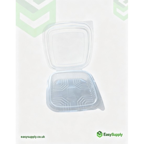 150 cc Clear Hinged Plastic Containers HD